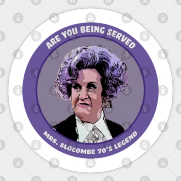 Are You Being Served Mrs. Slocombe Sticker by Viinlustraion